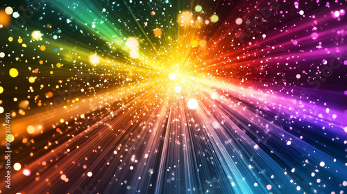 Wallpaper Mural Colorful vector illustration of a fast car speeding through a neon-lit night road, leaving a trail of bright light and energy Torontodigital.ca