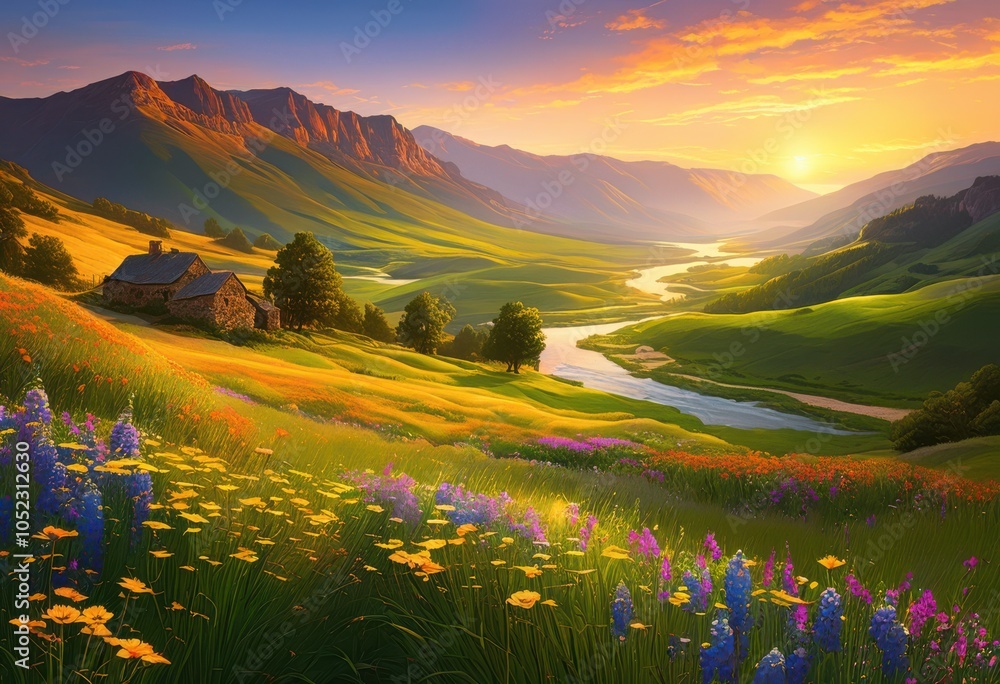 Fototapeta premium captivating scenic landscapes inspiring your next holiday travel adventure stunning views natural beauty, allure, attraction, beach, calm, destination