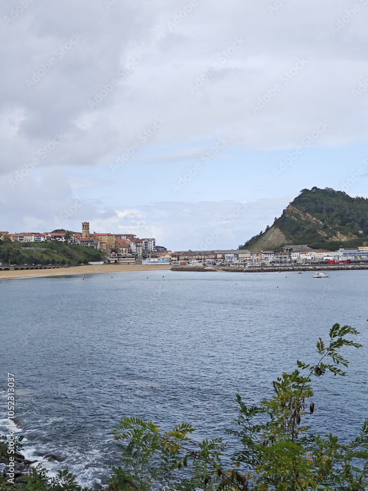 Fototapeta premium The view of Getaria village, the Basque country, Spain