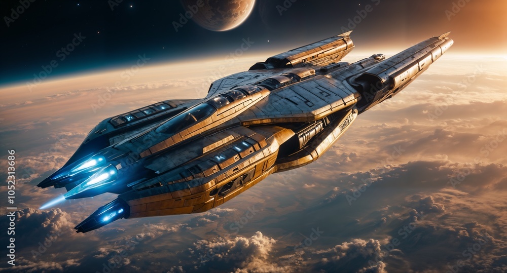 A picture of a modern military spacecraft A picture of a modern military spacecraft