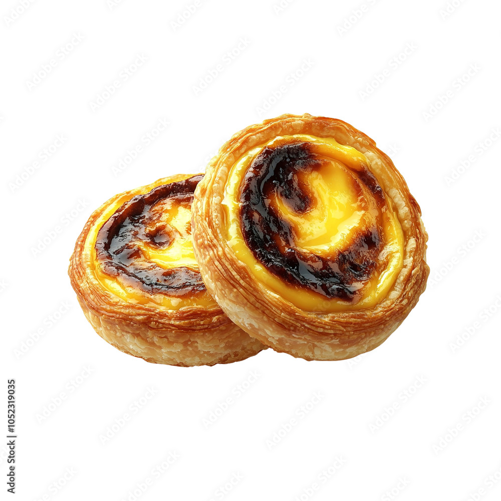 Fototapeta premium Delicious Portuguese Pastel de Nata Tarts