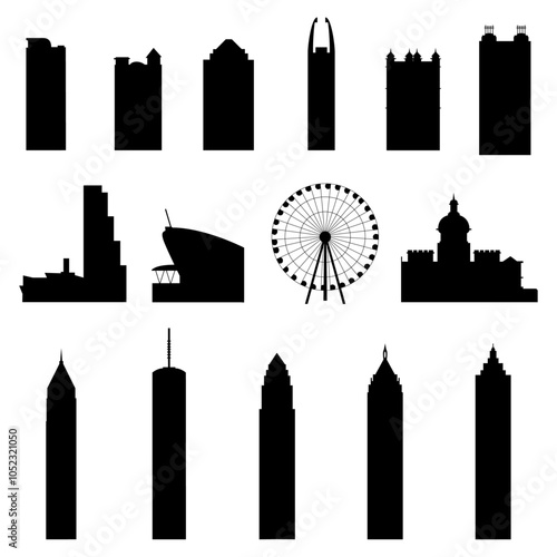 15 Iconic Atlanta Building Silhouettes