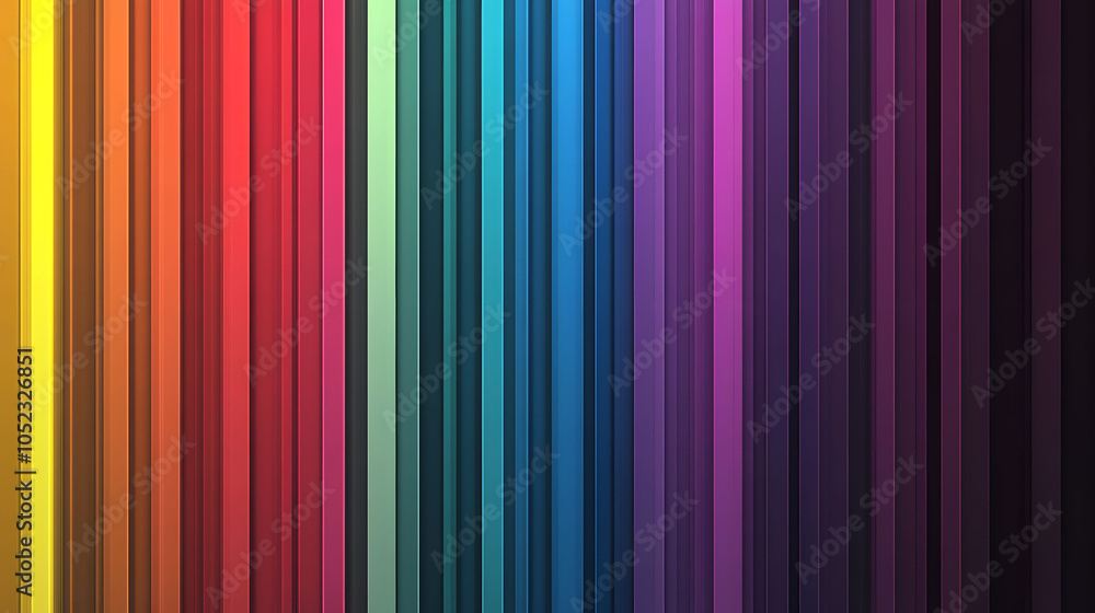 Fototapeta premium Colorful seamless vector illustration of vertical striped lines in pastel colors, perfect for wallpaper, backdrop, or design