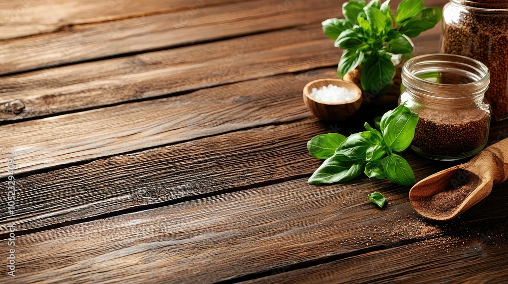 Fresh Ingredients for Plant-Based Recipes on Wooden Table Fresh Ingredients for Plant-Based Recipes on Wooden Table