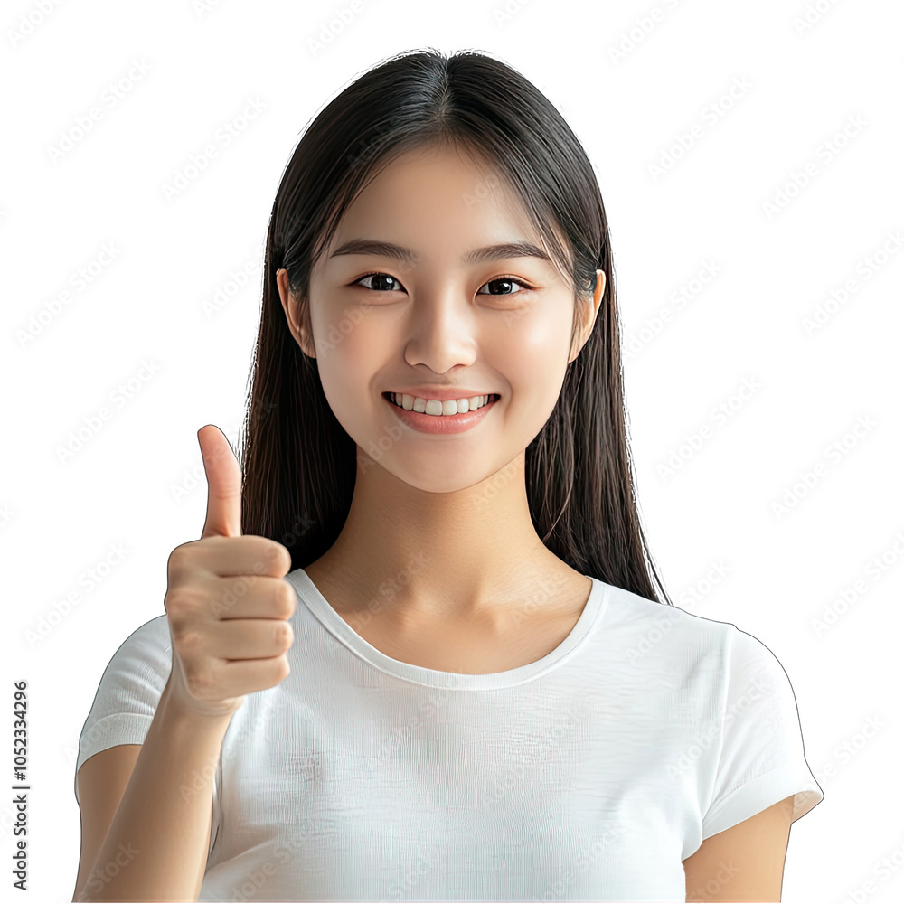 woman showing thumbs up woman showing thumbs up