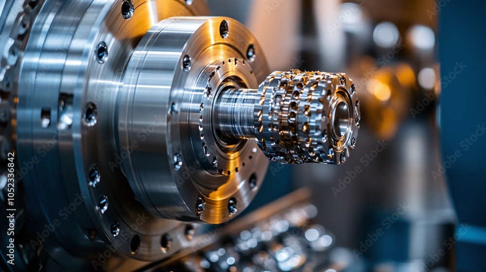 Fototapeta premium engineers working together side by side to inspect CNC machined parts for precision, underlining the importance of teamwork in quality control and ensuring high-quality industrial manufacturing