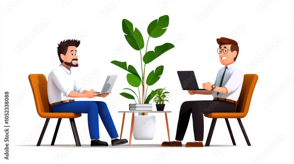 Fototapeta premium Business Owners Discussing Strategies for Growth