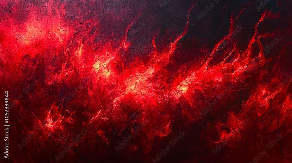 Glowing red flames against a dark background Glowing red flames against a dark background