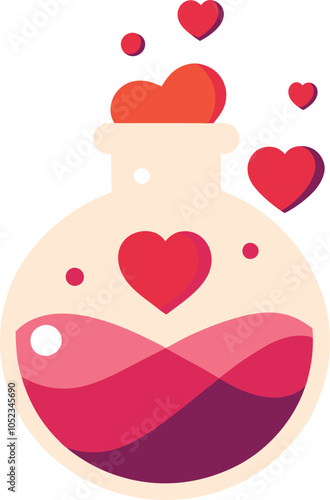 Love Potion in a Glass Beaker