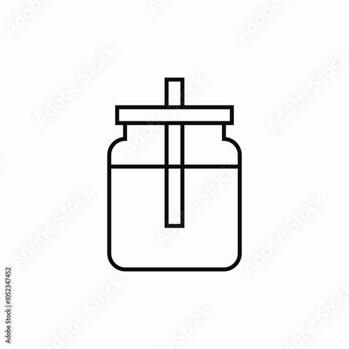 drink jar icon sign vector