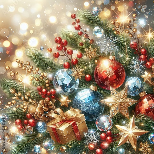 Backgrounds for New Year's Cards, Invitations, and Holiday Gift Packaging