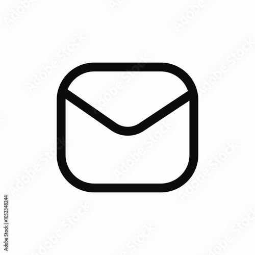 message mail icon sign vector