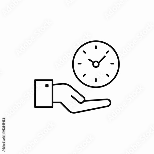 time care icon sign vector