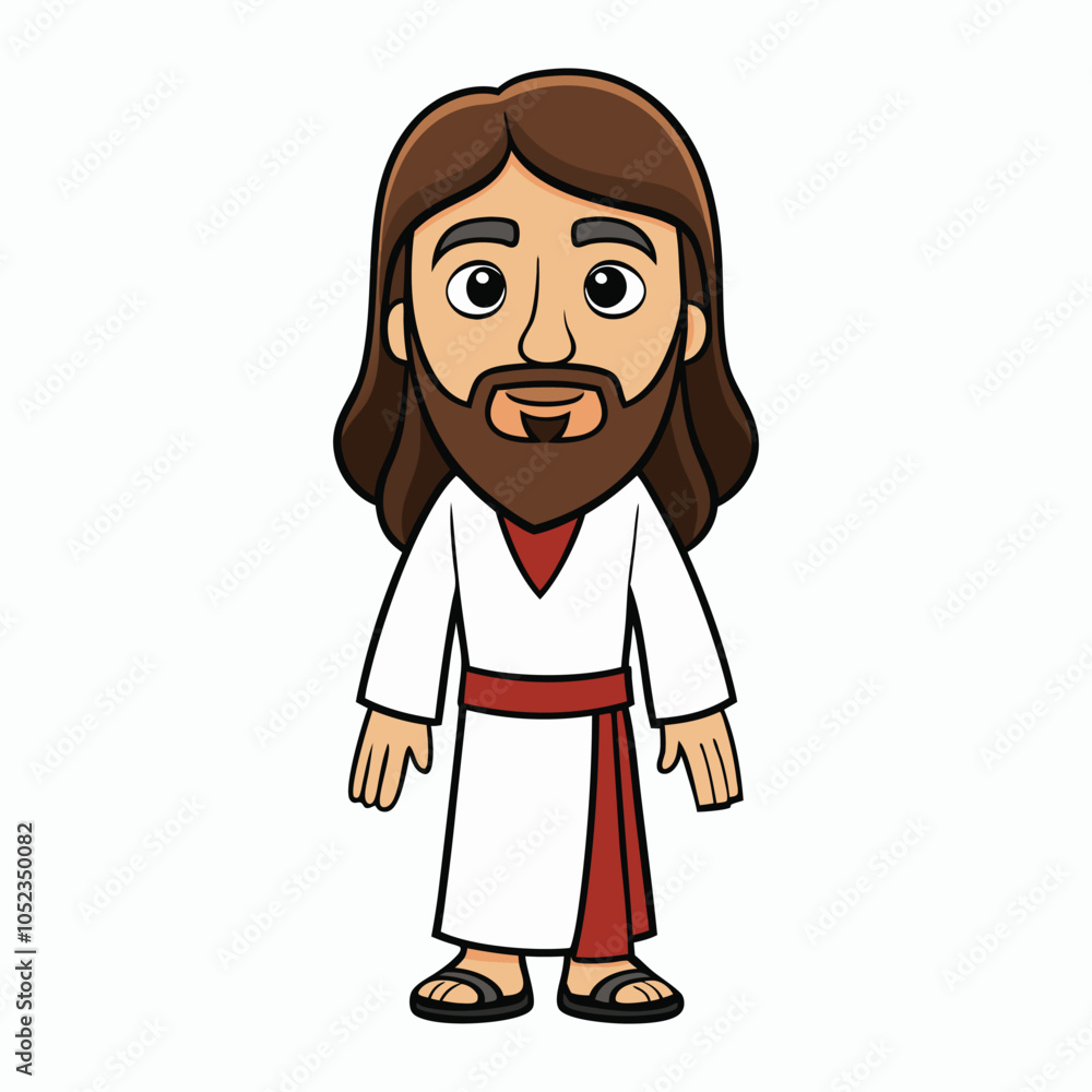 Fototapeta premium full body christ on white background