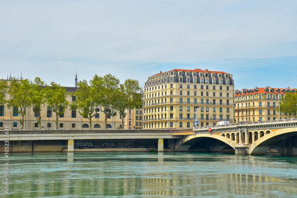 Naklejka premium view of the river