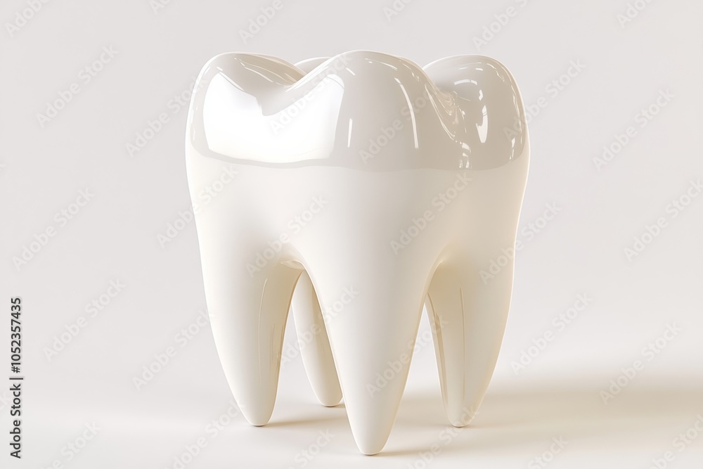 Tooth in 3D rendering, a realistic 3D rendering of a tooth, illustrating its anatomy in a virtual environment, Tooth in 3D rendering, a realistic 3D rendering of a tooth, illustrating its anatomy in a virtual environment,