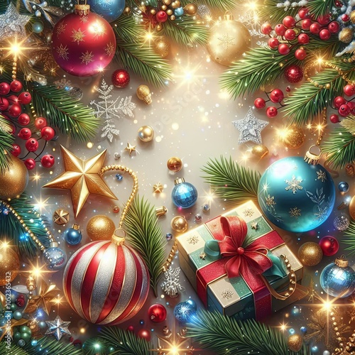 Backgrounds for New Year's Cards, Invitations, and Holiday Gift Packaging