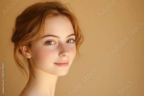 Wallpaper Mural Captivating Portrait of a Young Woman Torontodigital.ca