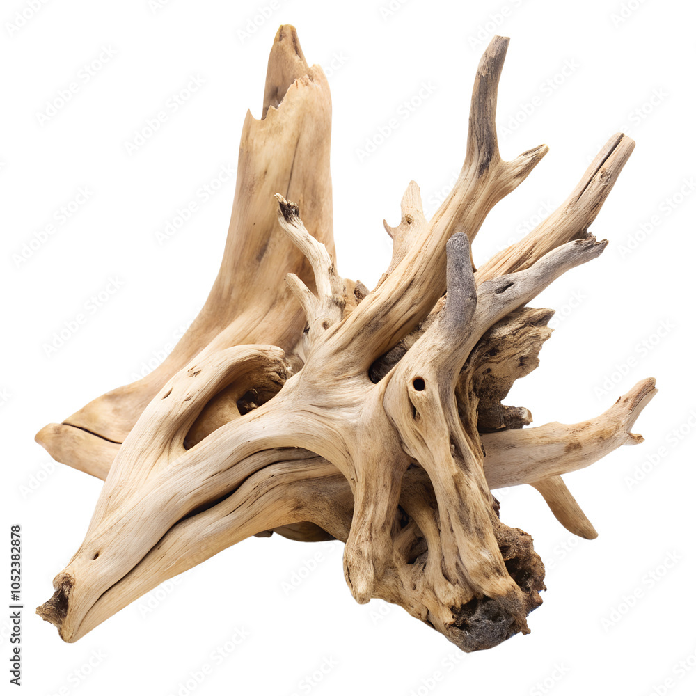 Driftwood on transparent background Driftwood on transparent background