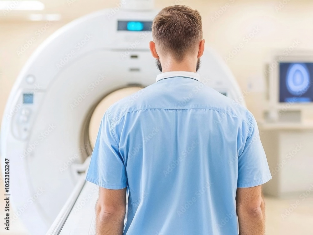 Futuristic Medical Imaging System in Modern Hospital Futuristic Medical Imaging System in Modern Hospital