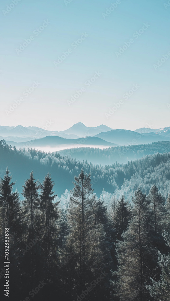 Obraz premium Snowy beautiful mountains wallpaper
