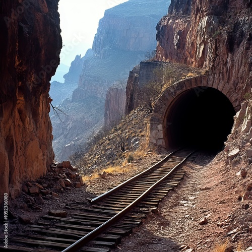 Copper Canyon tracks, Mexico photo