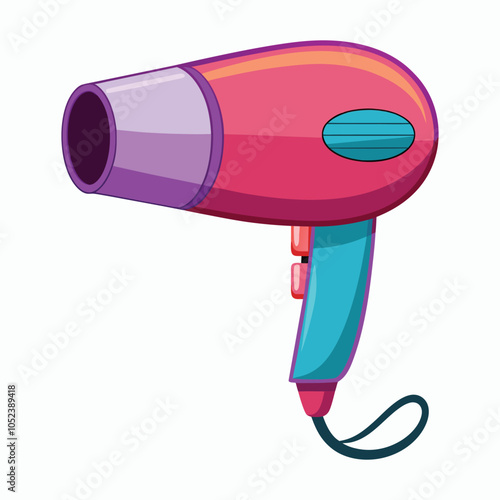 hair dryer on white background