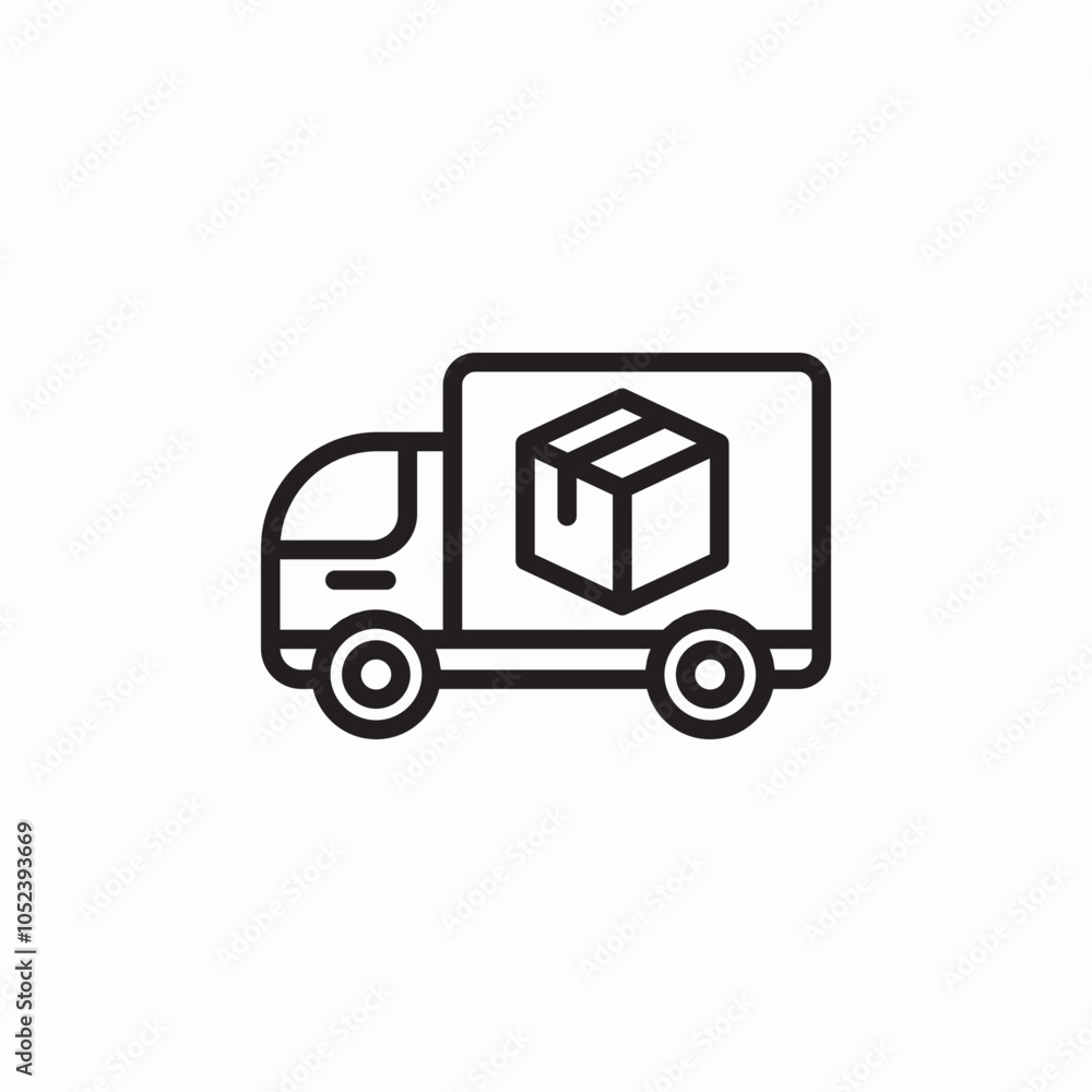 delivery truck icon sign vector delivery truck icon sign vector