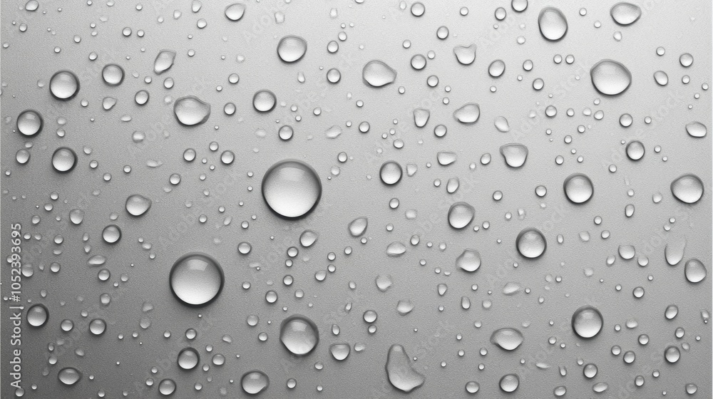 Mesmerizing water drops on glass, a closeup view of abstract beauty and texture Mesmerizing water drops on glass, a closeup view of abstract beauty and texture
