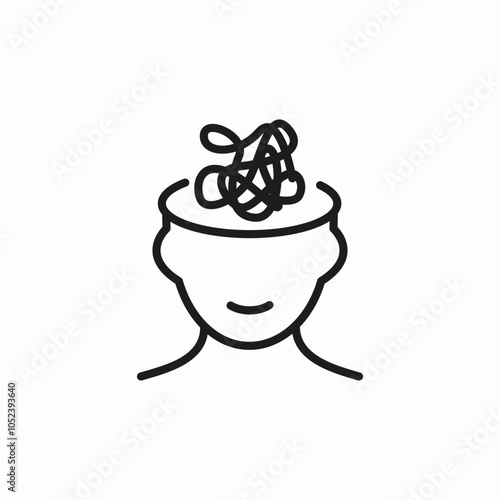 depression in mental icon sign vector
