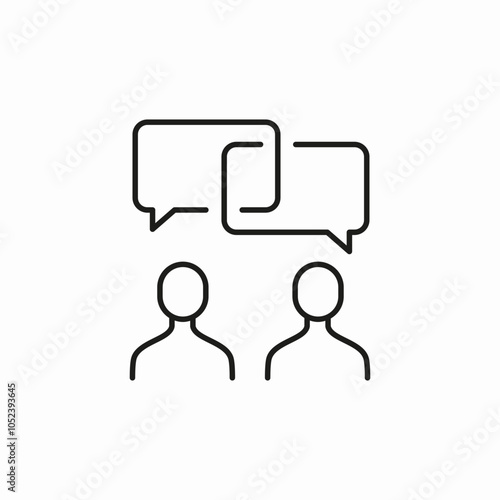 dialogue discuss icon sign vector