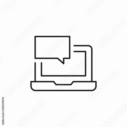 digital communication icon sign vector