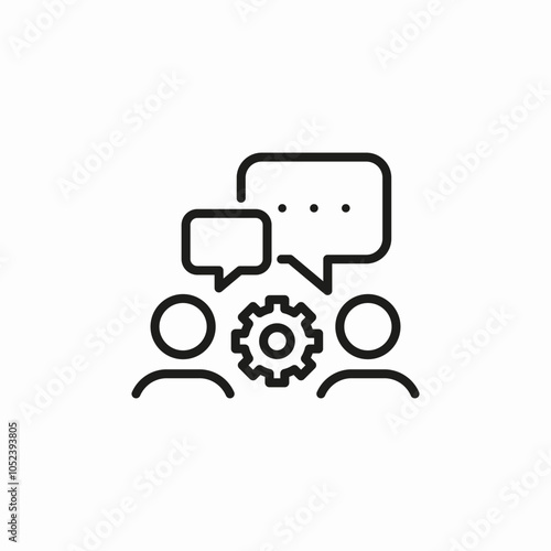 engineering team icon sign vector