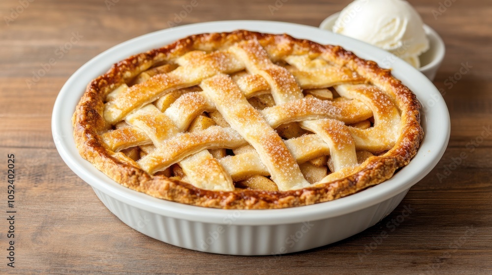 Classic Apple Pie with Golden Lattice Crust Classic Apple Pie with Golden Lattice Crust
