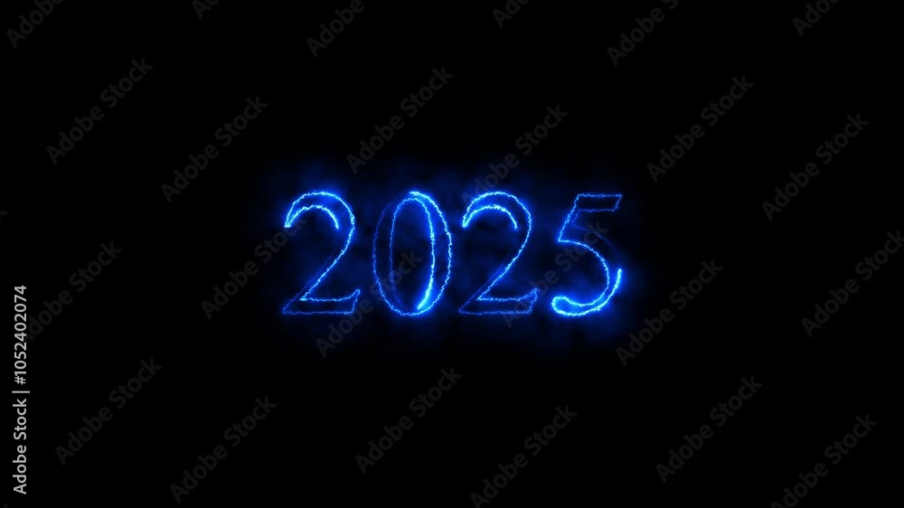 2025 happy new year neon animated video 2025 happy new year neon animated video