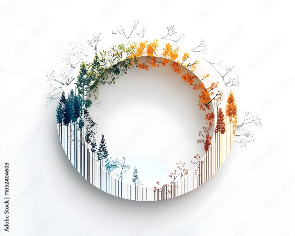 Circular Timeline Graph Depicting Product Lifecycle Stages and Growth ...