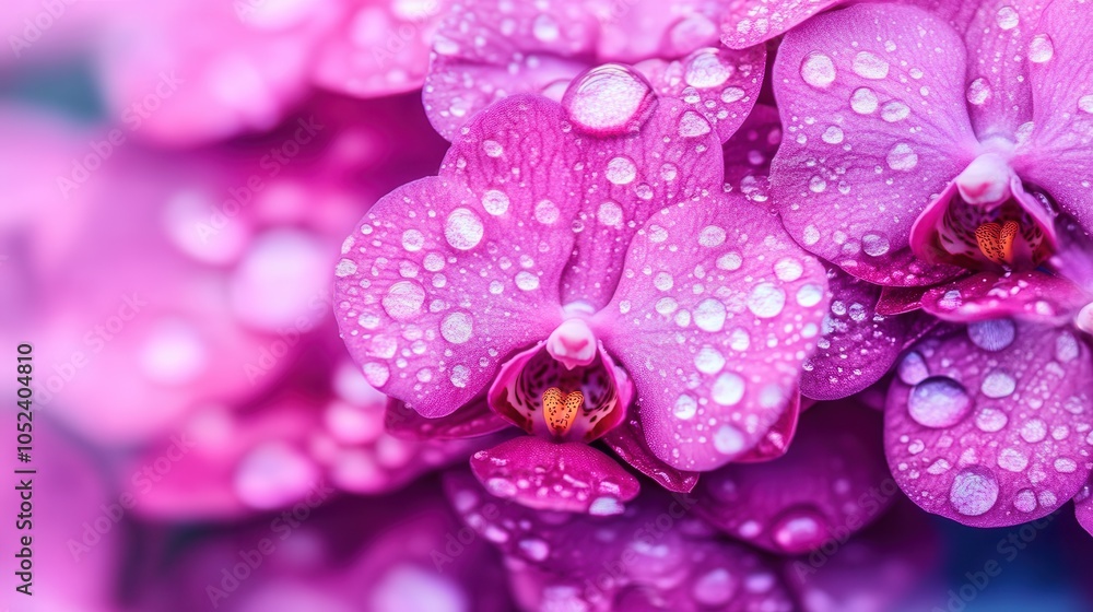 Close-Up of Vibrant Purple Orchid in Bloom Close-Up of Vibrant Purple Orchid in Bloom