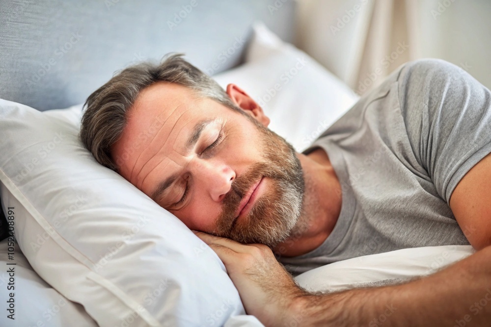 Peaceful Sleeping Man generative ai Peaceful Sleeping Man generative ai