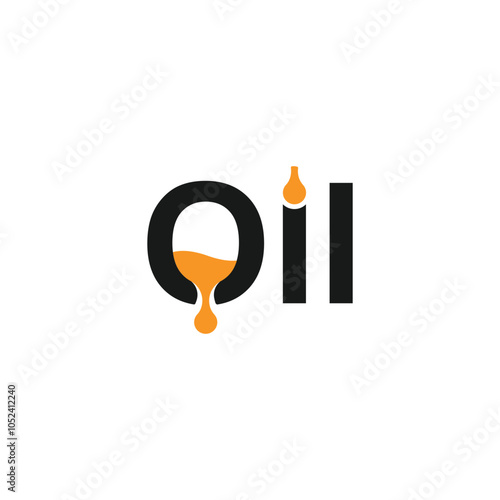 Oil typography Logo icon design. Premium Line Alphabet Monochrome Monogram emblem. Vector graphic design template element. Graphic Symbol for Corporate Business Identity
 photo