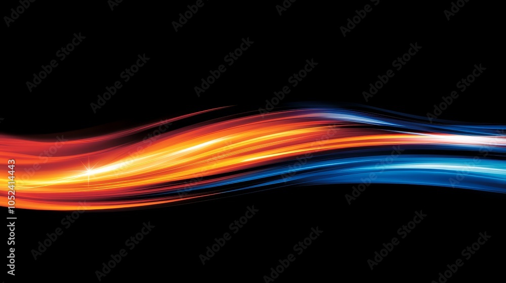 Dynamic Light Trails in Bold Colors Dynamic Light Trails in Bold Colors