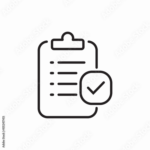 check list icon sign vector