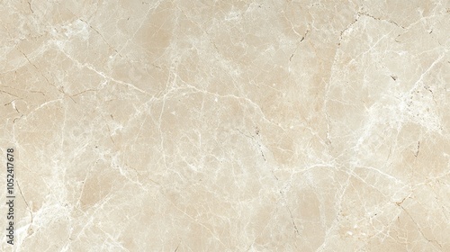 A close-up of a beige marble surface with white veins.