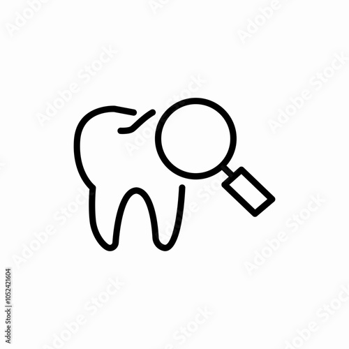 dental checkup icon sign vector