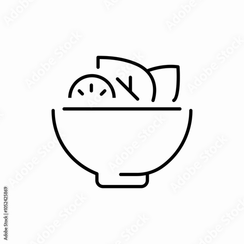 healthy salad icon sign vector