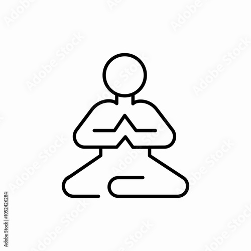 spiritual balance icon sign vector