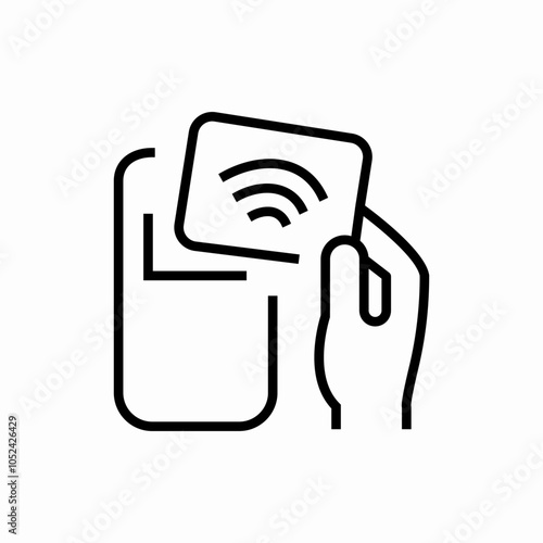 tap to pay icon sign vector