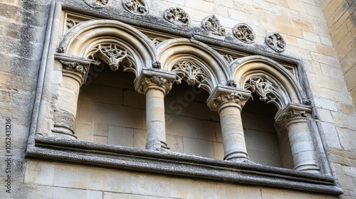 Gothic Architecture with Intricate Stonework Details