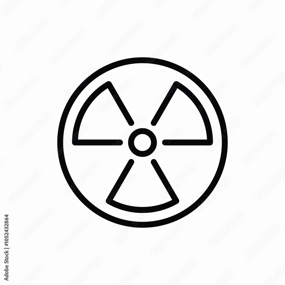 nuclear energy icon sign vector nuclear energy icon sign vector