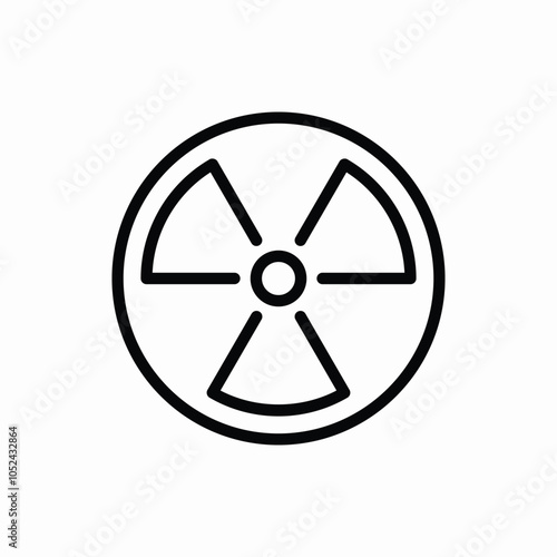 nuclear energy icon sign vector