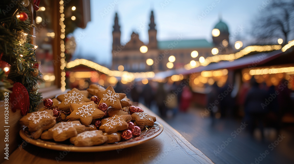 plate-of-traditional-german-gingerbread-cookies-with-christmas-market